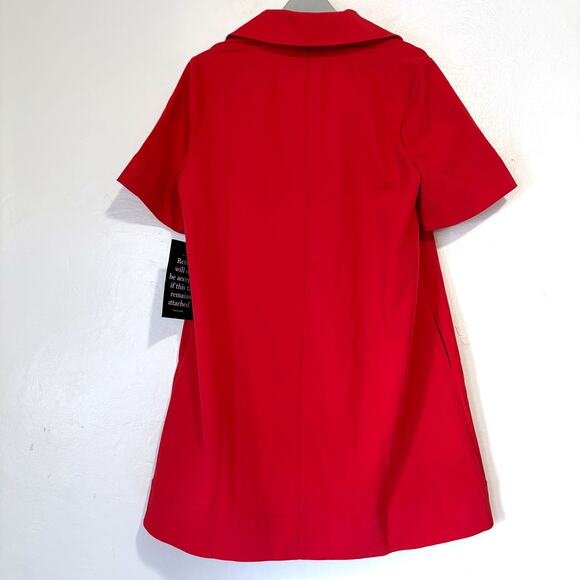 TUCKERNUCK NWT Scout Large Buttons Mini Dress in Red Size S - Picture 3 of 12